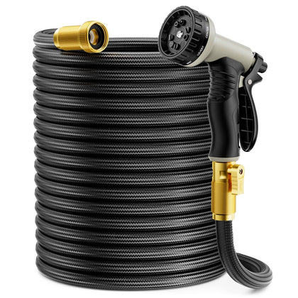 Yetogib garden hose 50ft non-expandable for steady water flow during gardening.