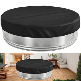YEXEXINM 8ft round stock tank pool cover with drawstring for secure fit.