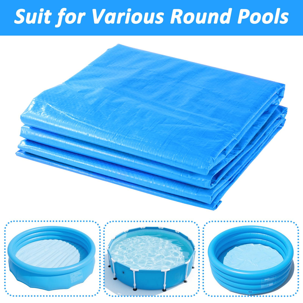 YEXEXINM drawstring-tight pool cover ensures snug fit.