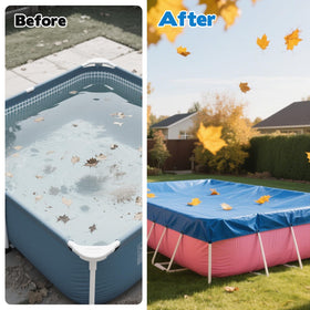 YEXEXINM easy to store pool cover for quick maintenance.