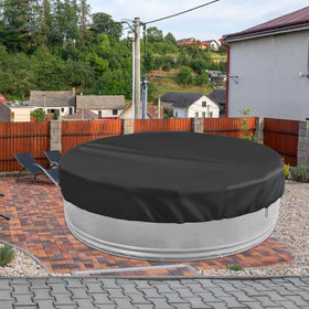 YEXEXINM Round stock tank cover fits most steel framed pools.
