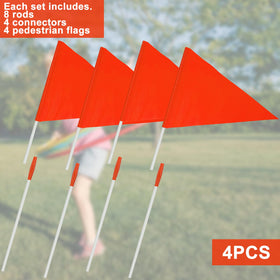 YEXEXINM orange traffic flag boosts safety and visibility in all weather