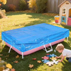 YEXEXINM pink pool cover adds bright, outdoor-friendly color.