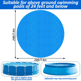 YEXEXINM pool ground mat protector guards liner from rocks and debris.