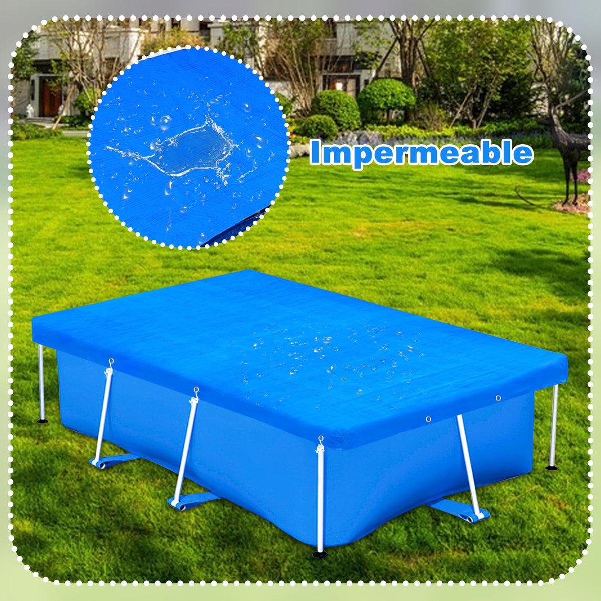 YEXEXINM cover protecting pool bottom from debris and scratches when not in use
