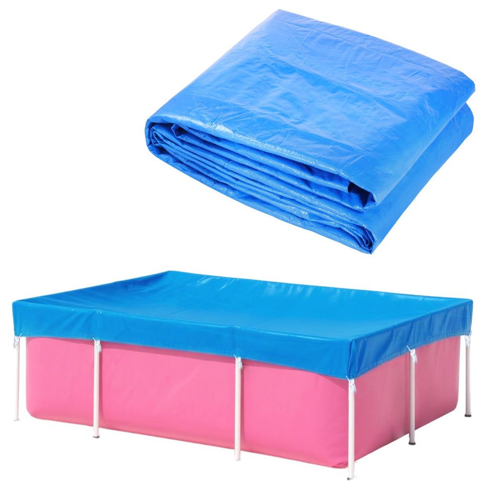 YEXEXINM rectangular pool cover for 7x5 frame pools keeps water clean.