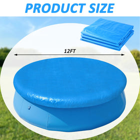 YEXEXINM round pool cover edge close-up shows secure fit.