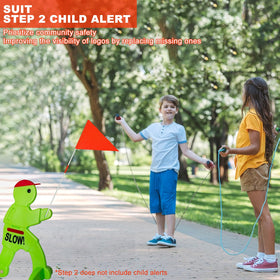 YEXEXINM slow-down sign orange high visibility on streets