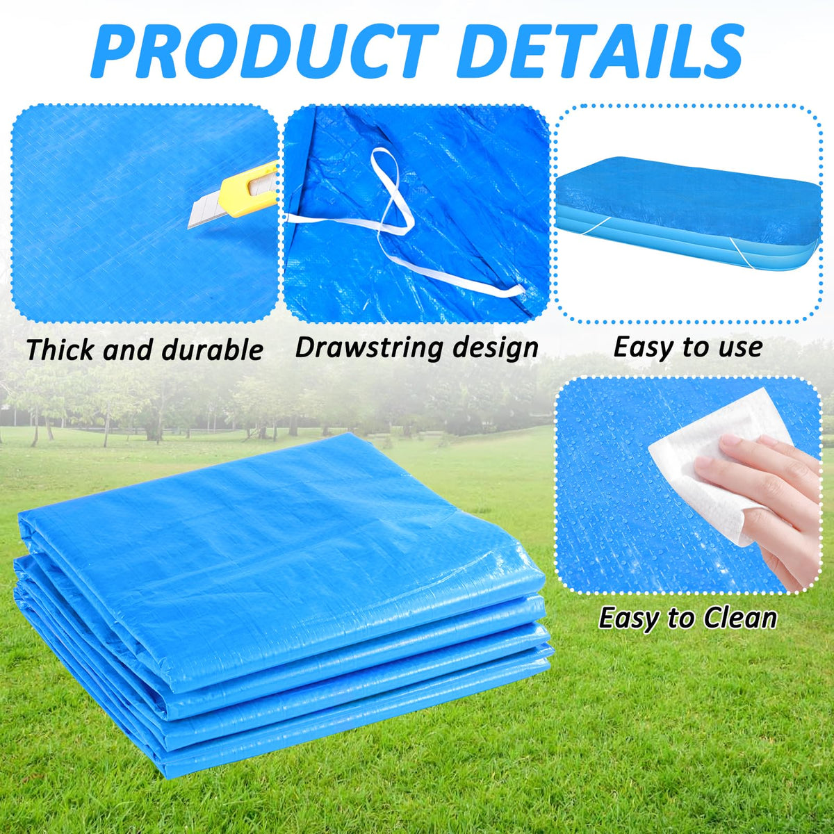 YEXEXINM close up of UV resistant PE material for durable pool protection