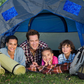 Yexiya patch on air mattress for durable, portable comfort.