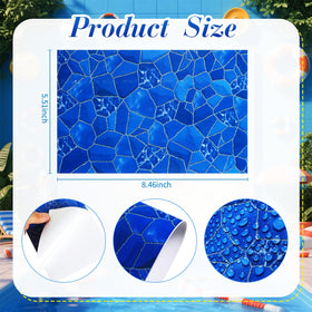 Yexiya heavy-duty PVC patch demonstrating strong adhesive for quick pool repairs.