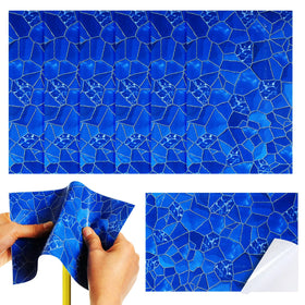 Yexiya PVC patch on pool liner for seamless underwater repairs.
