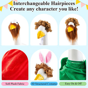 Yeyeplum red beard completes St Patrick's look outdoors