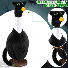 Yeyeplum fluffy tail detail adds lifelike movement to outdoor decor.