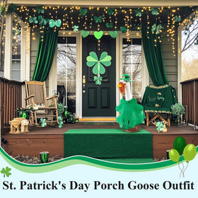 Yeyeplum Valentine goose outfit adds cheerful porch display