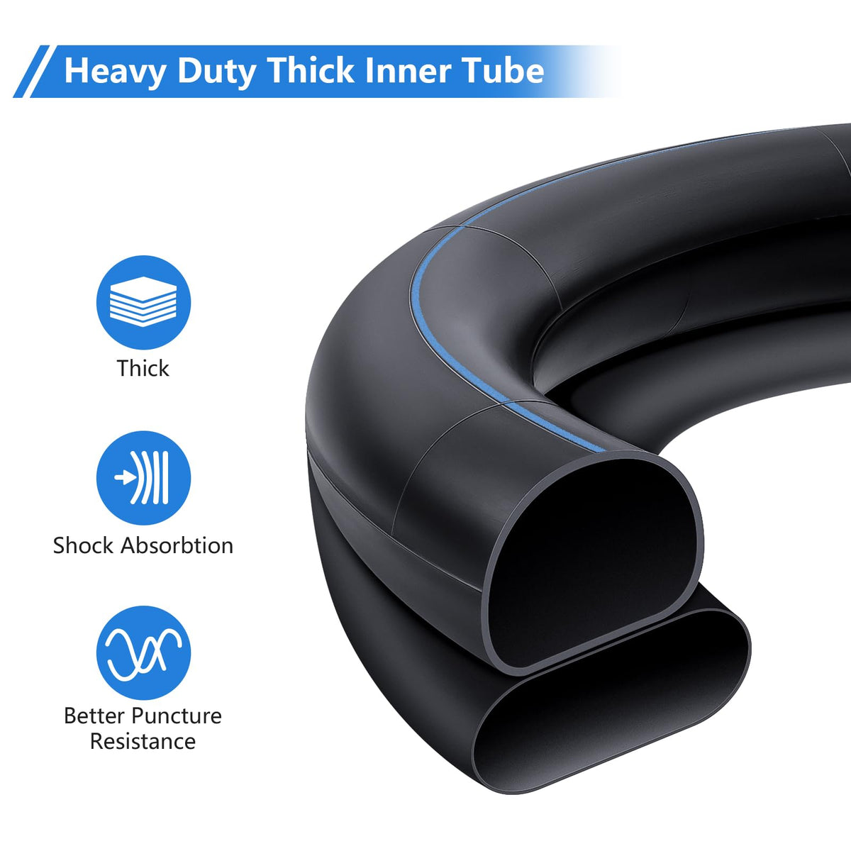 YeYouC TR87 bent valve stem for easy inflation and a tight seal.