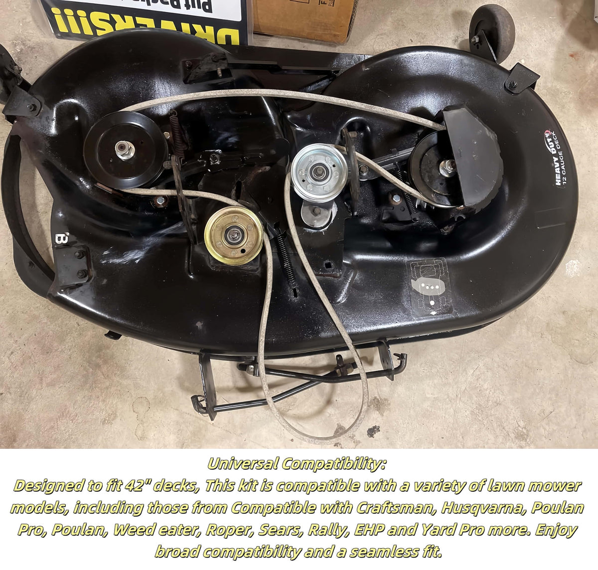YFZS Husqvarna LT-series compatibility for 42-inch decks.