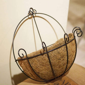 YGbridge 10-inch fence planter highlighting compact space for herbs.