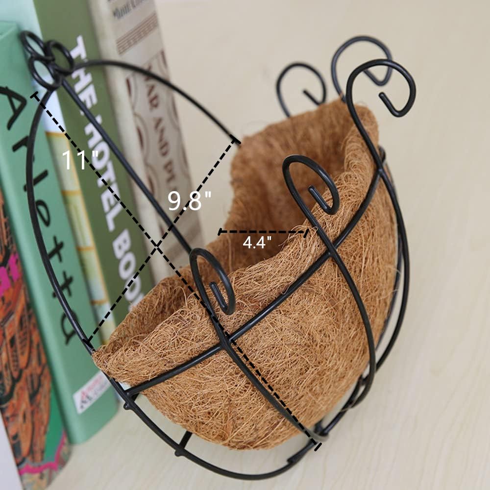 YGbridge outdoor wall planter hanging basket shown on fence for porch decor.