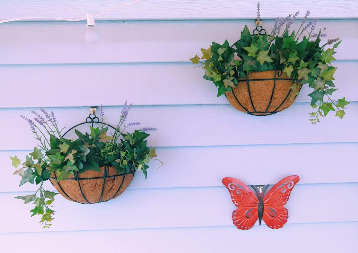 YGbridge wall pot holder with drainage-friendly liner for plants.