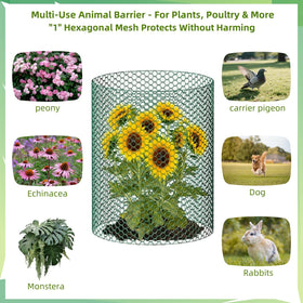YGGlDUOl chicken-wire panel edges curved showing flexible edging for curved beds