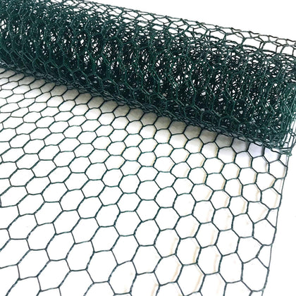 YGGlDUOl chicken wire panel 87in straight-on view for garden border