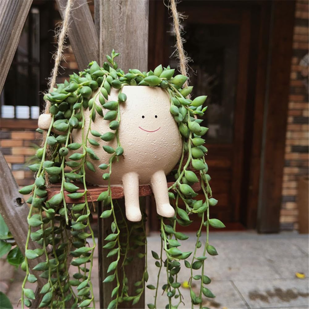 YGGlDUOl Gift-ready Swing Planter enhances homes and gardens with whimsy