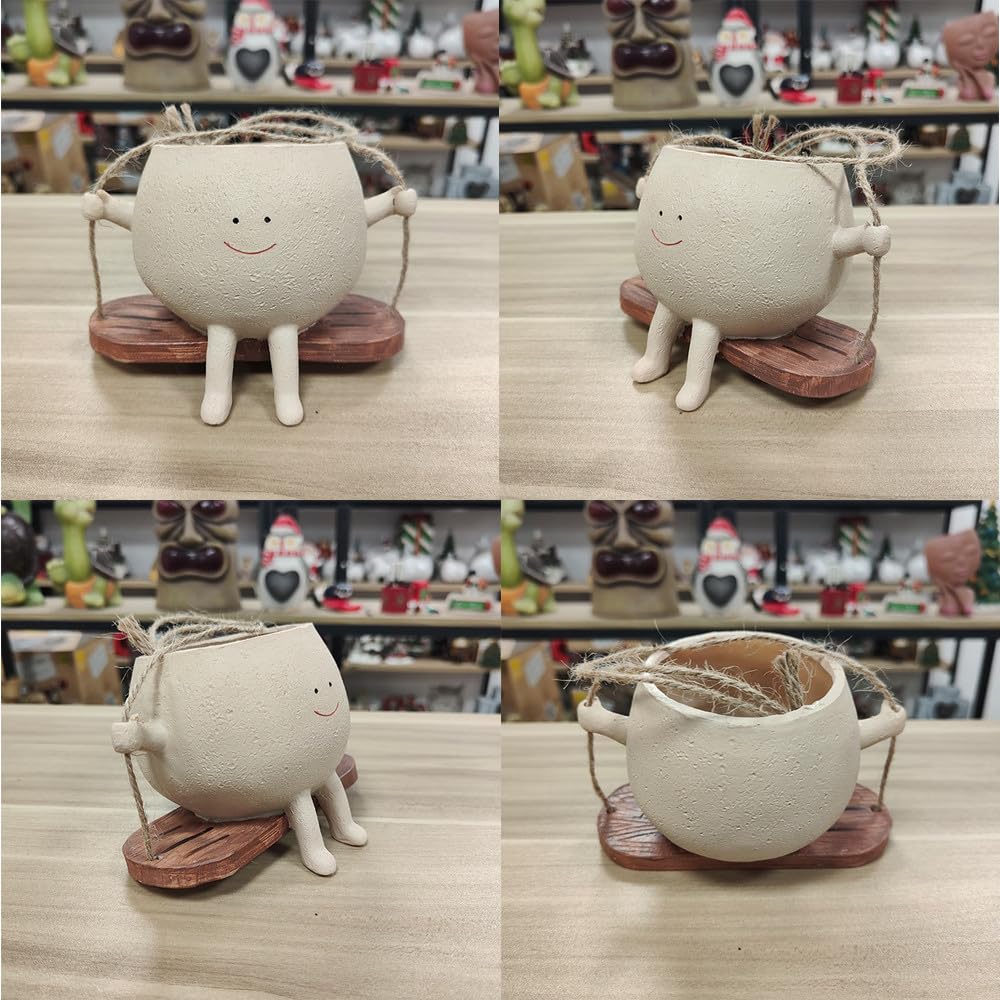YGGlDUOl Decorative planter for garden or balcony with lively motion and charm
