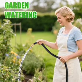 YGJT heavy duty garden hose solid brass 3/4-inch GHT fittings ensure secure attachments.