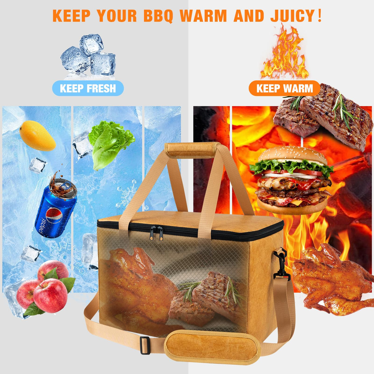 YGMkit BBQ Blanket folded for compact travel and storage
