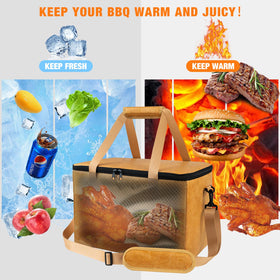 YGMkit BBQ Blanket folded for compact travel and storage