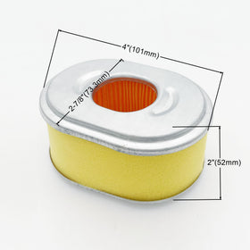 YGQ AFZE08 air filter side view showing compact, easy-to-install design.