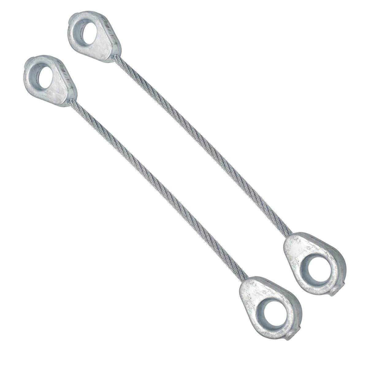 YGQ blade brake cable front view with durable end fittings for reliable operation.