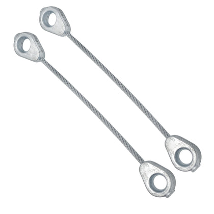YGQ blade brake cable front view with durable end fittings for reliable operation.