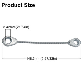YGQ blade brake cable side view highlighting robust construction for smooth deck lifts.
