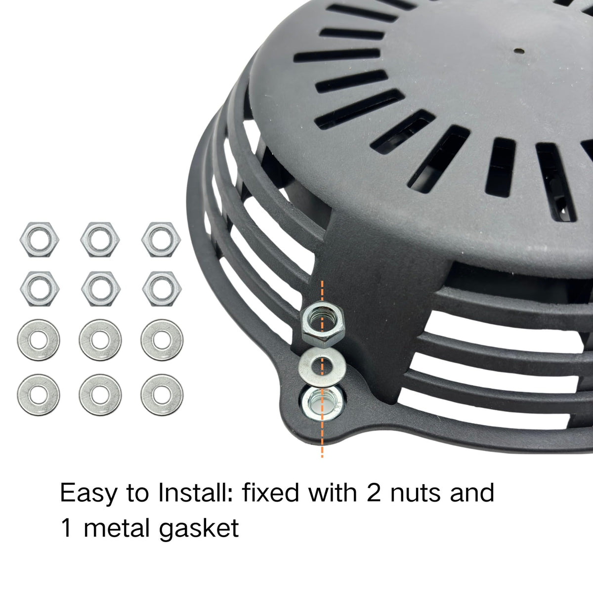 YGQ screws and gaskets pack for secure recoil mounting.