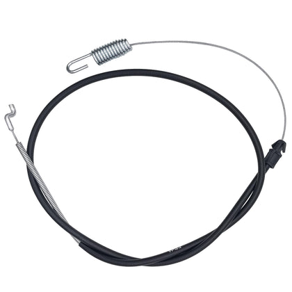 YGQ traction control cable front view, rugged build for dependable mower control