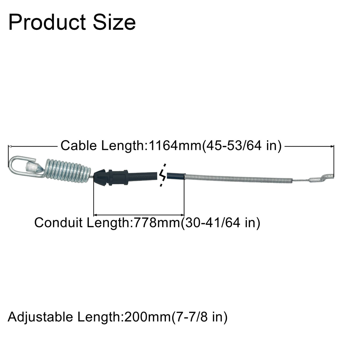 YGQ traction cable packaging highlighting replacement part for Toro mowers