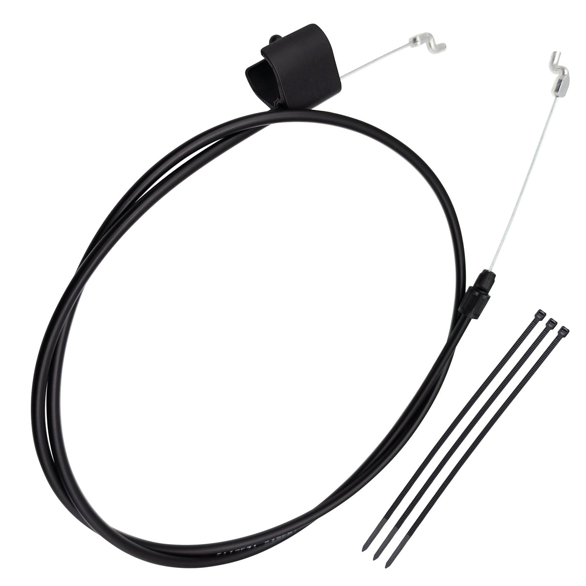YGQ zone control cable close-up showing durable ends for reliable mower control.
