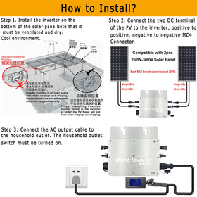 Easy installation with safer wiring and MC4 DC input.