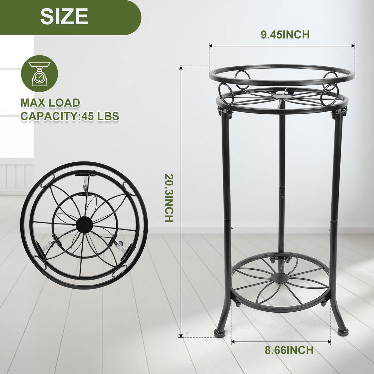 YHIJURS two-tier design saves space and creates a vertical garden feature.