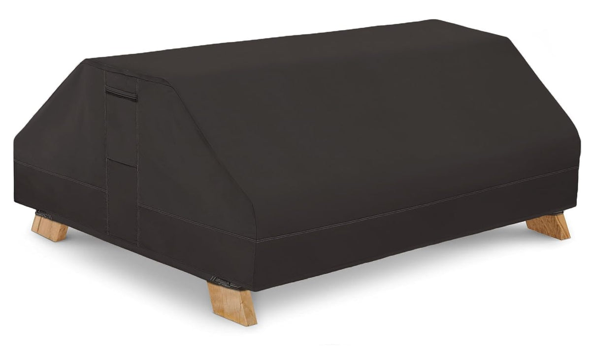 YHINGG picnic table cover for 70–72 inch tables in black, all-weather protection