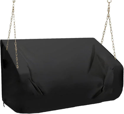 YHINGG porch swing cover, front view, weatherproof protection for outdoor swings