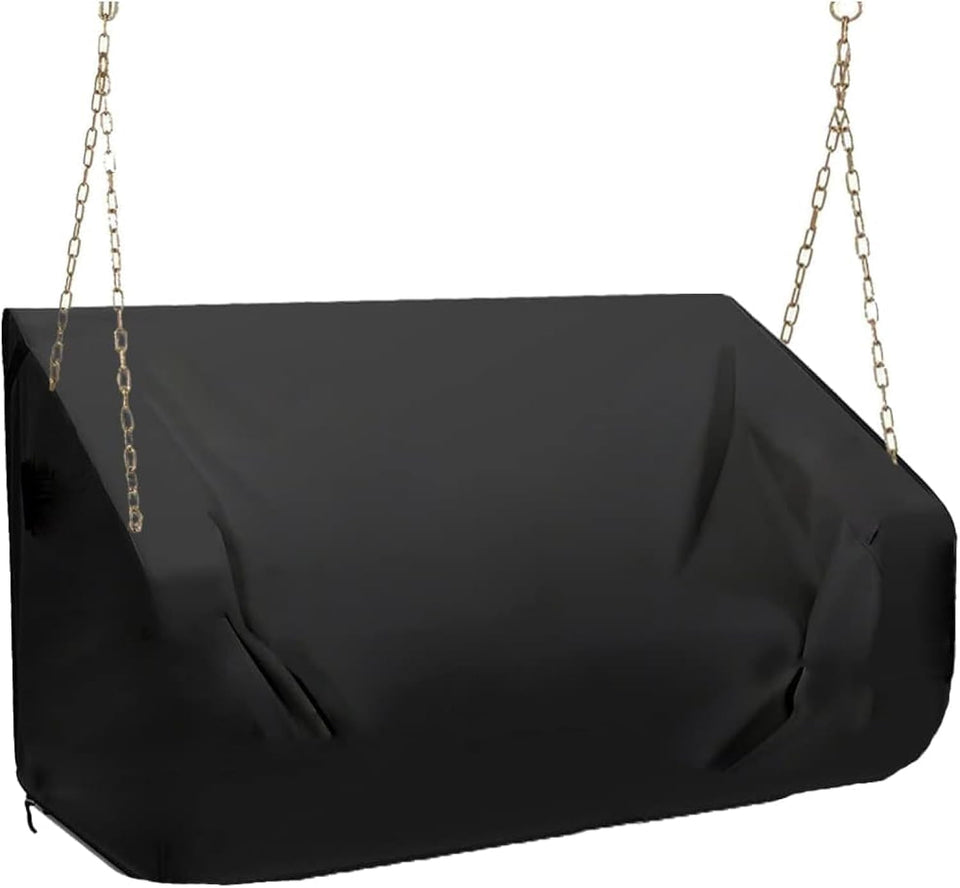 YHINGG porch swing cover, front view, weatherproof protection for outdoor swings