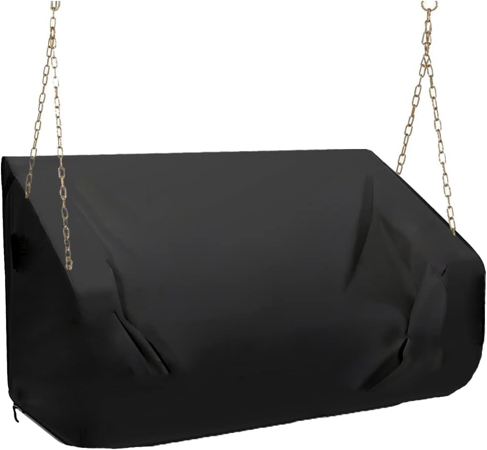 YHINGG porch swing cover, side view, 600D Oxford fabric resilience