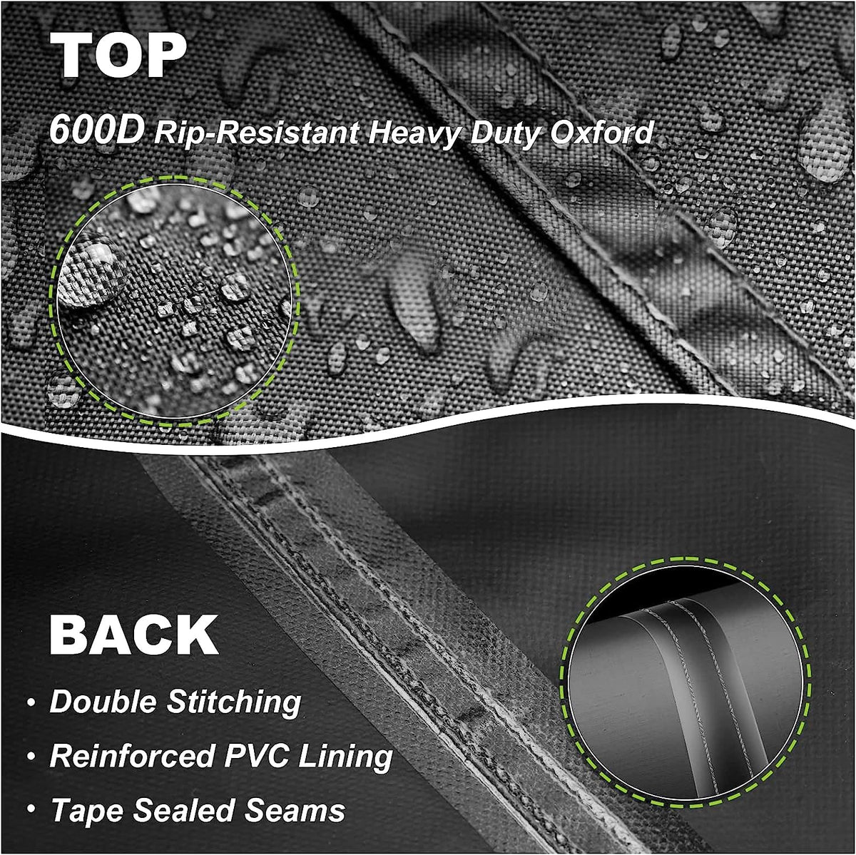 YHINGG ventilated holes prevent moisture buildup between cover and table