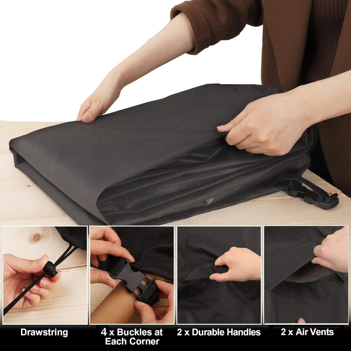 YHINGG waterproof and tear-resistant design keeps your table clean in rain