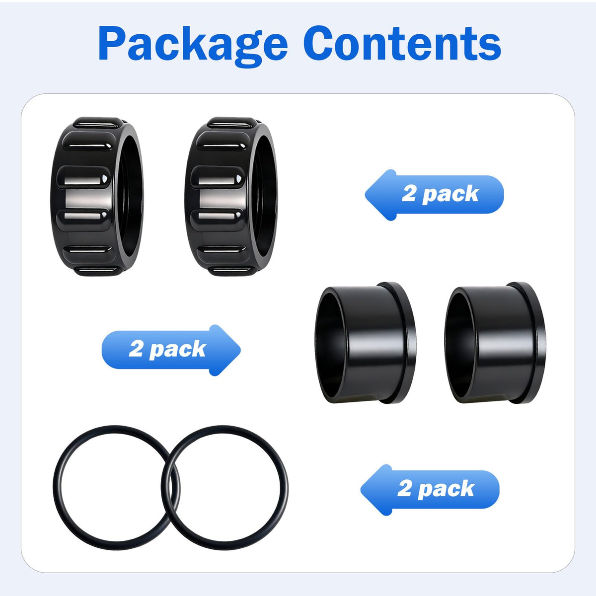Two nuts included in the YHJDC 520595 kit for secure tightening