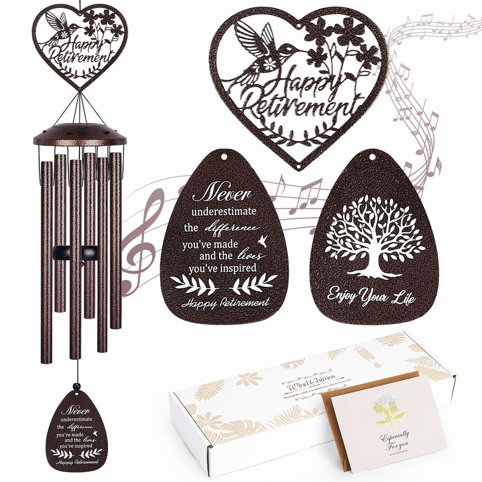 YHmall wind chimes for outdoor use with 36-inch reach and peaceful tones