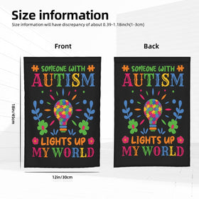yhogxte autism awareness flag indoors for desk or shelf display